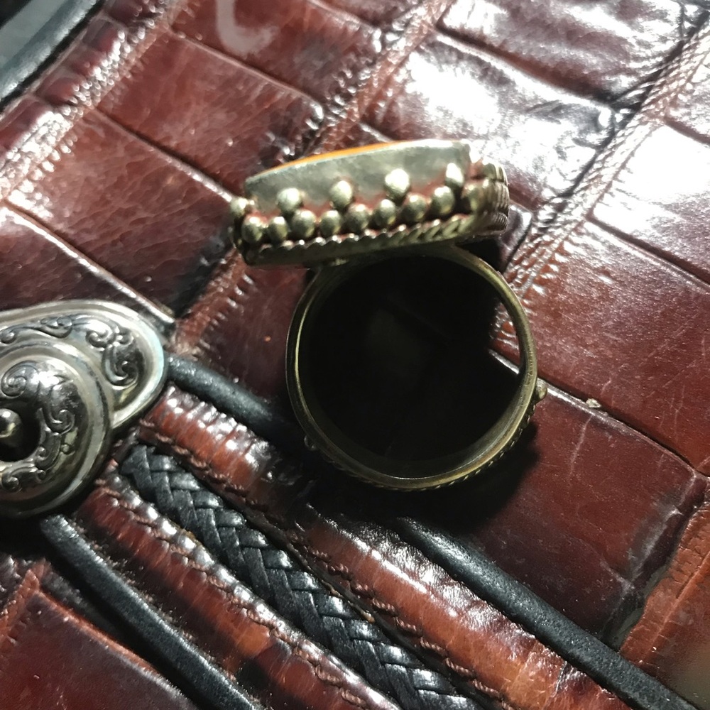 Turkish Ring Silvertone - image 5